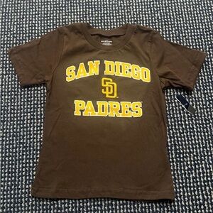 San Diego Padres Kids' Brown Graphic Tee NWT size 4